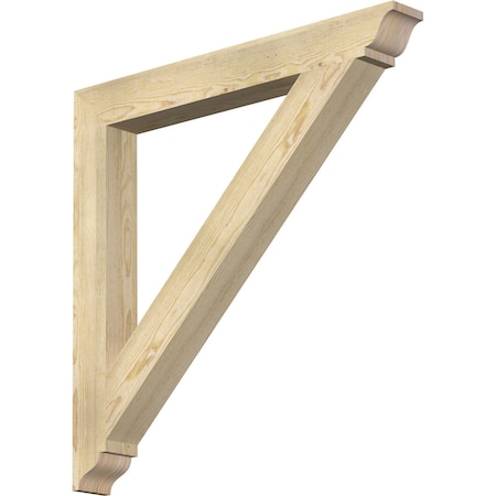 Ekena Millwork Traditional Traditional Rough Sawn Bracket, Douglas Fir, 4"W x 36"D x 36"H BKT04X36X36TRA01RDF